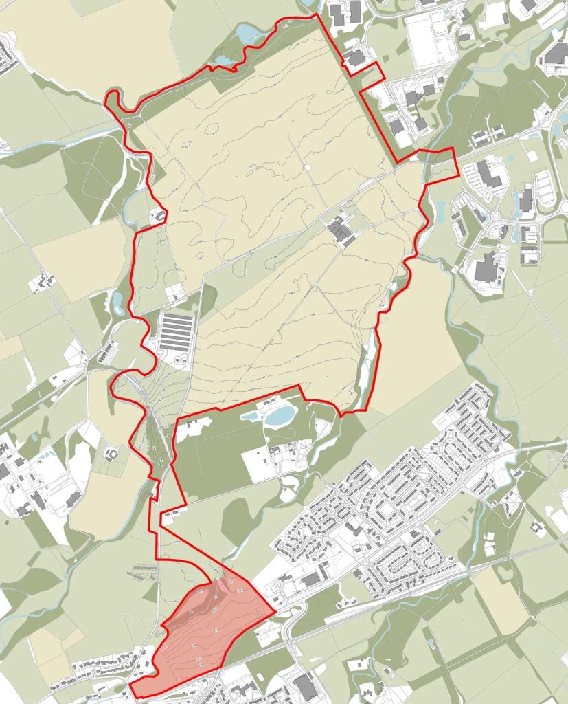 Map of the new Gavieside village proposal