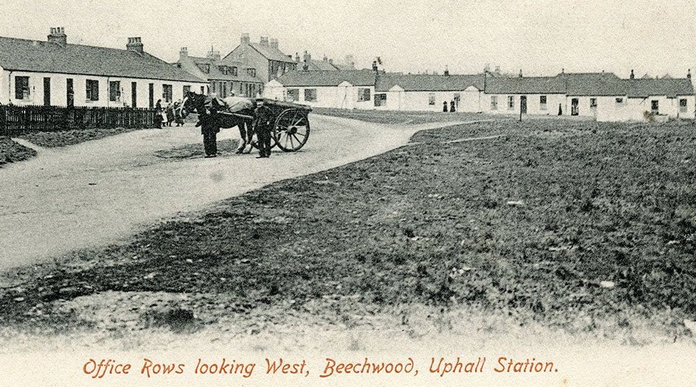 Some of the Starlaw village cottages at uphall station