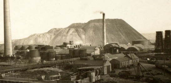 the pumphesrston oil works and bing behind it