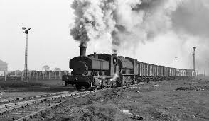 Pug pulling coal at Polkemmet colliery