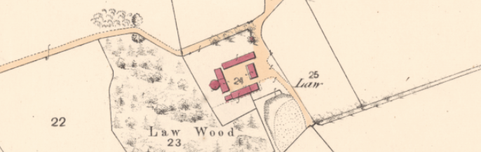 Law on the 1856 parish map