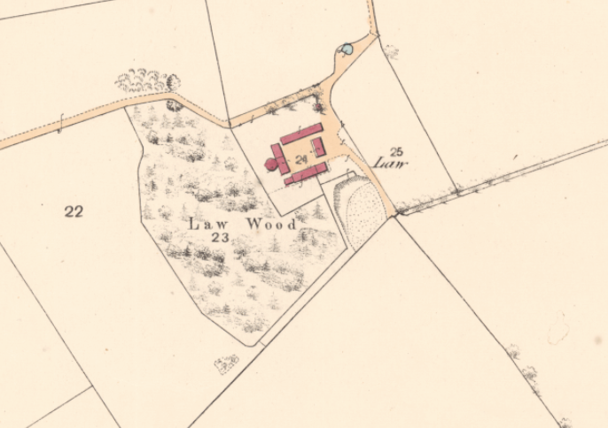 Law on the 1856 parish map